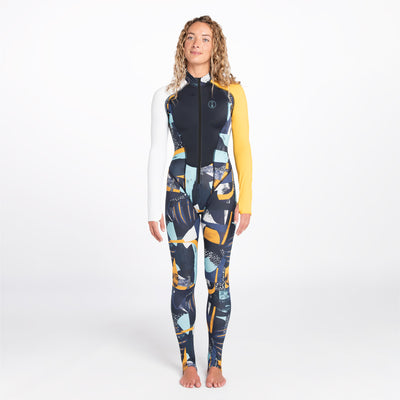 WOMENS FIN STINGER SUIT MIDNIGHT PATTERN