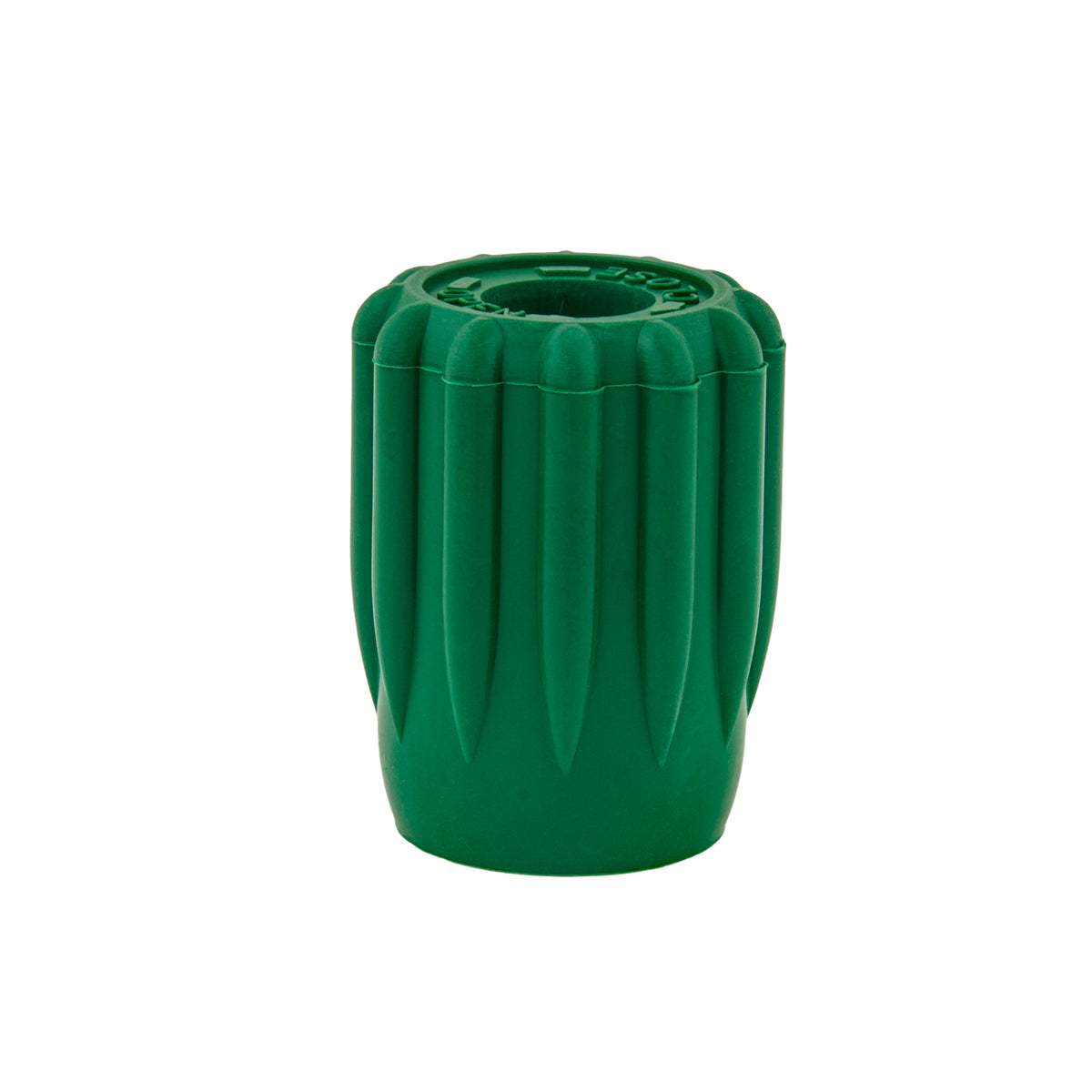 Tecline 51 mm soft valve knob in green with ribbed grip