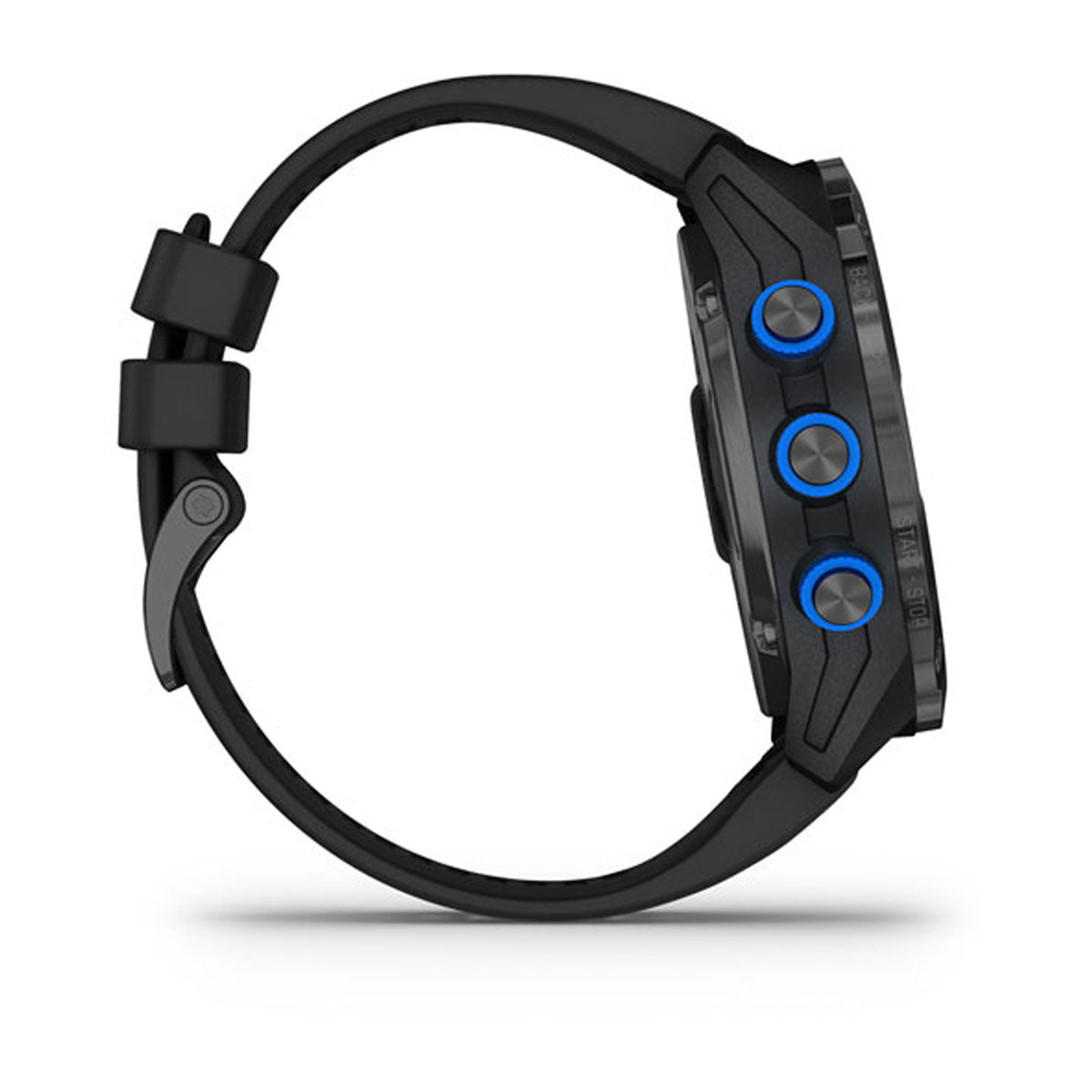 Garmin Descent Mk2i side view showing the buttons and band