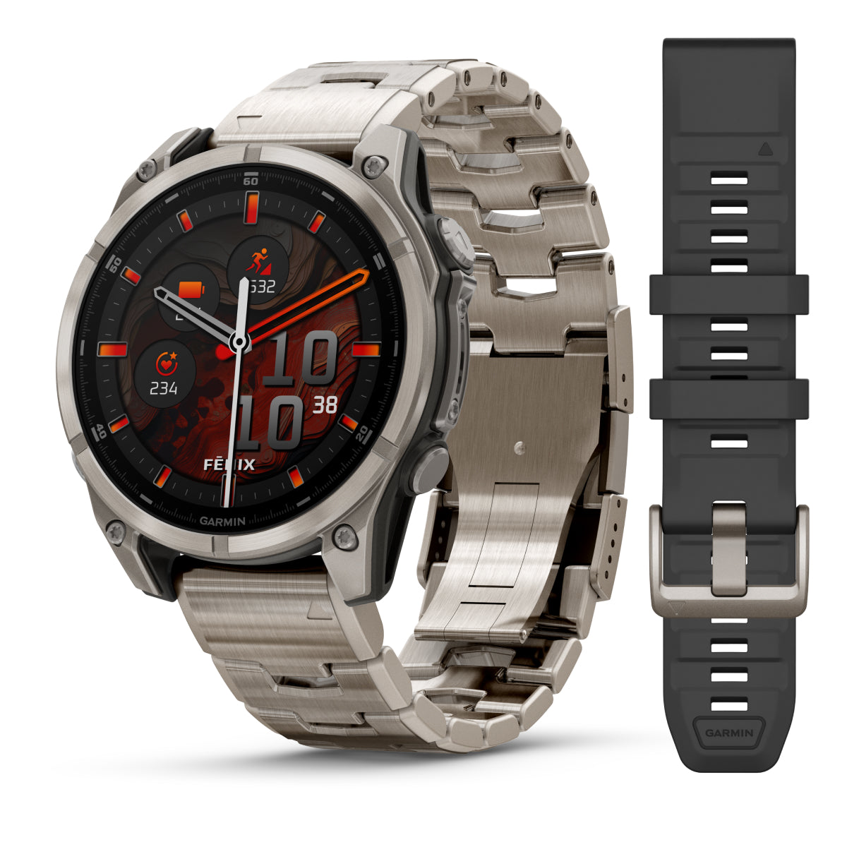 Garmin Fenix 8 AMOLED 47 mm, Titanium with Vented Titanium bracelet, sapphire edition