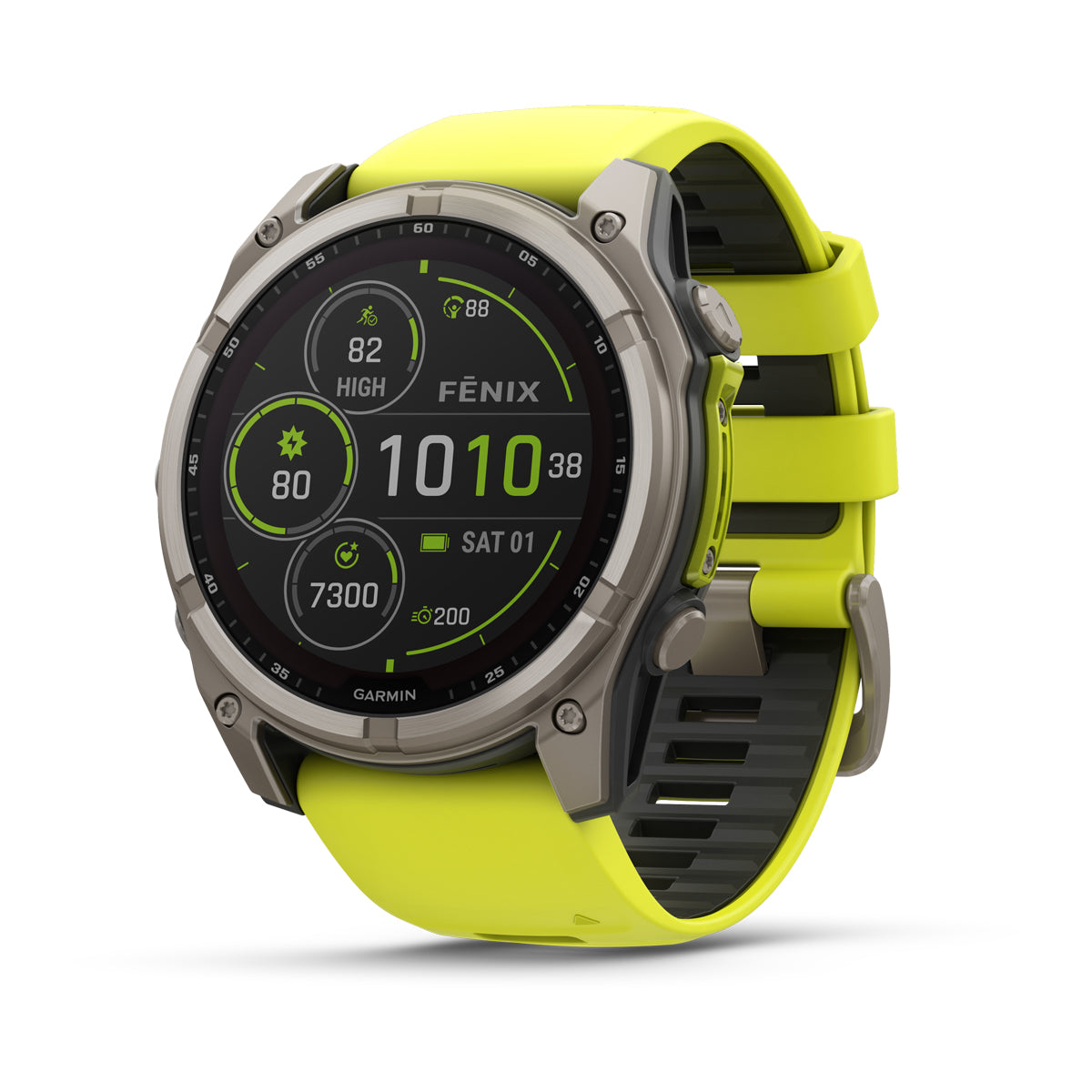 Garmin Fenix 8 Solar 47 mm, Carbon Grey DLC Titanium with Black/Pebble Grey band