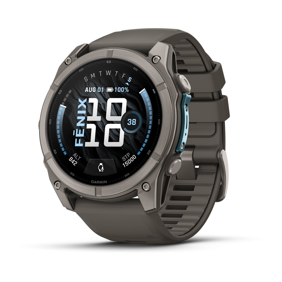 Garmin Fenix 9 51 mm, Titanium with Pebble Grey band