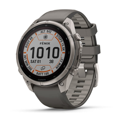 Garmin Fenix 9 Pro inReach Solar 47 mm, titanium with pebble grey band