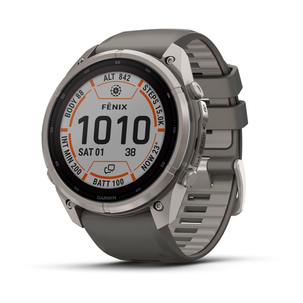 Garmin Fenix 9 Pro inReach Solar 47 mm, titanium with pebble grey band