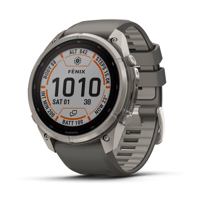 Garmin Fenix 9 Pro inReach Solar 51 mm, titanium with pebble grey band