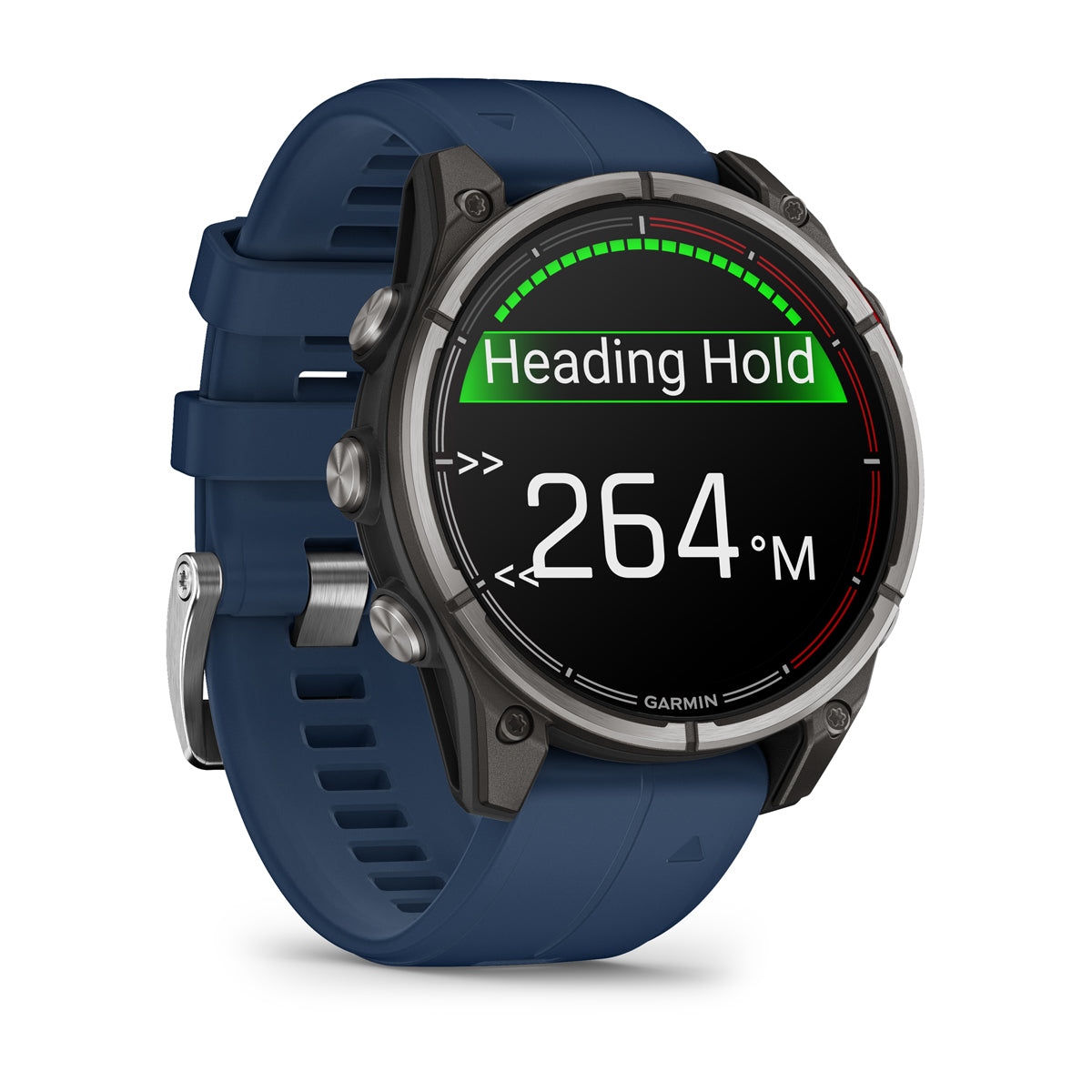 Garmin Quatix 8 AMOLED 47 mm marine smartwatch with blue silicone band
