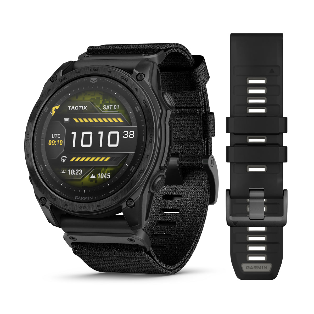 Garmin Tactix 8 AMOLED 47 mm with black/pebble grey silicone band
