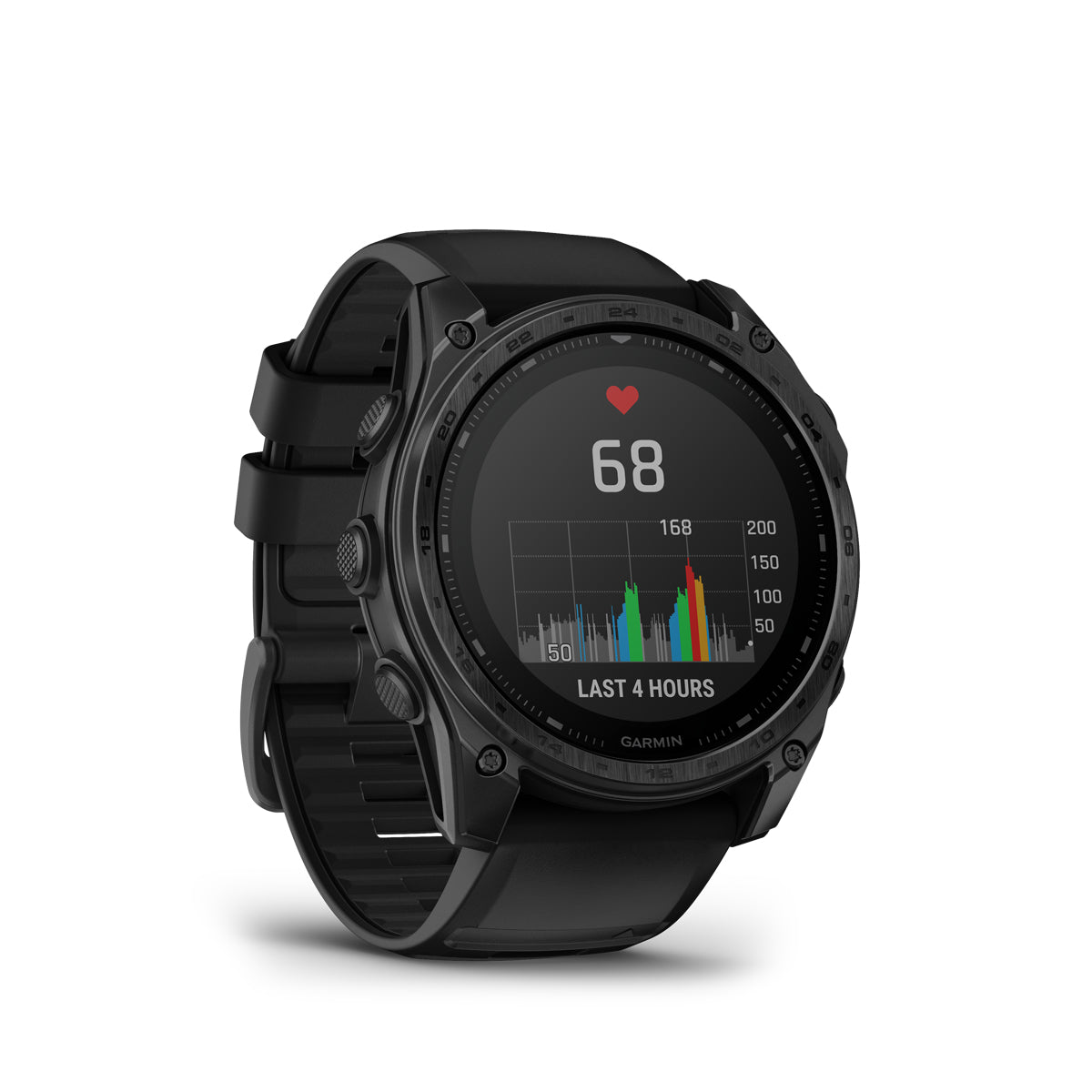 Garmin Tactix 8 Solar 51 mm with black silicone band