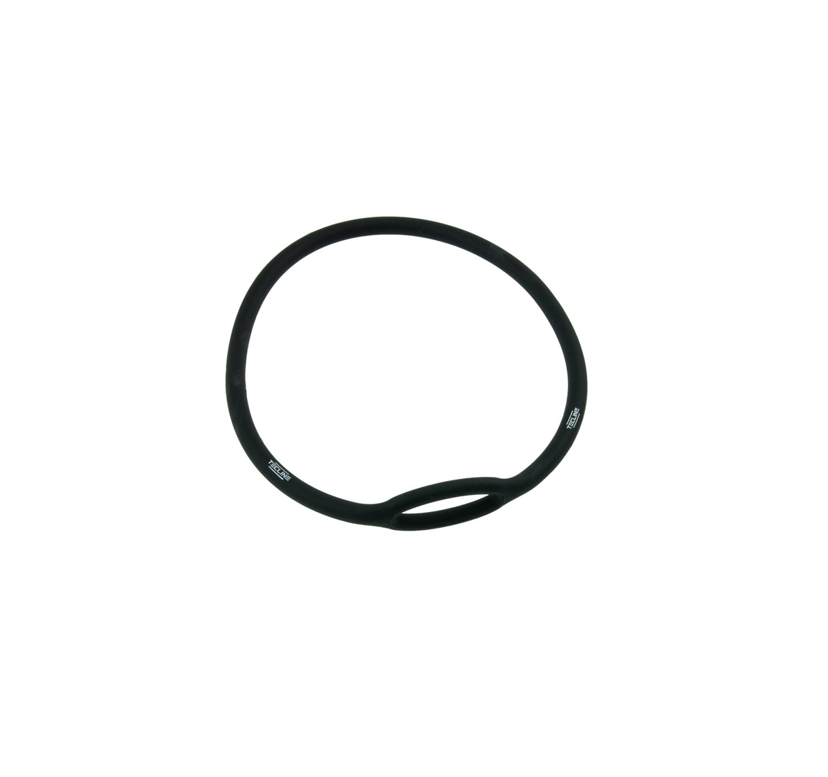 Tecline black silicone regulator necklace, 0.62 m