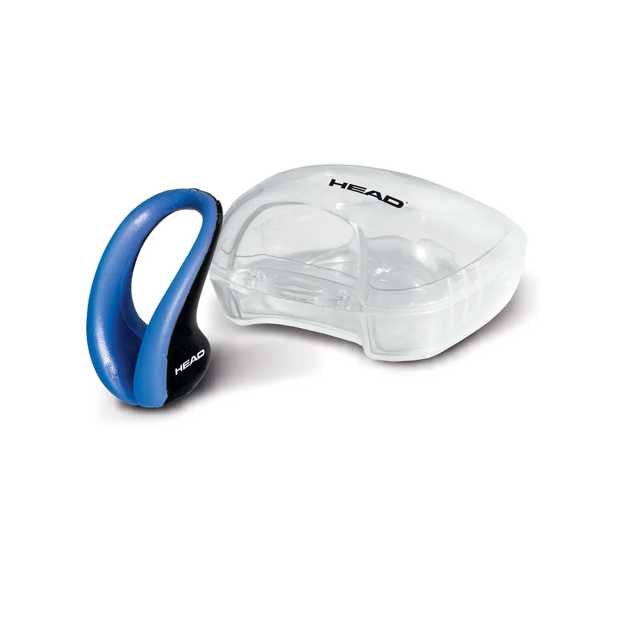 HEAD Shape nose clip in blue with its clear storage box