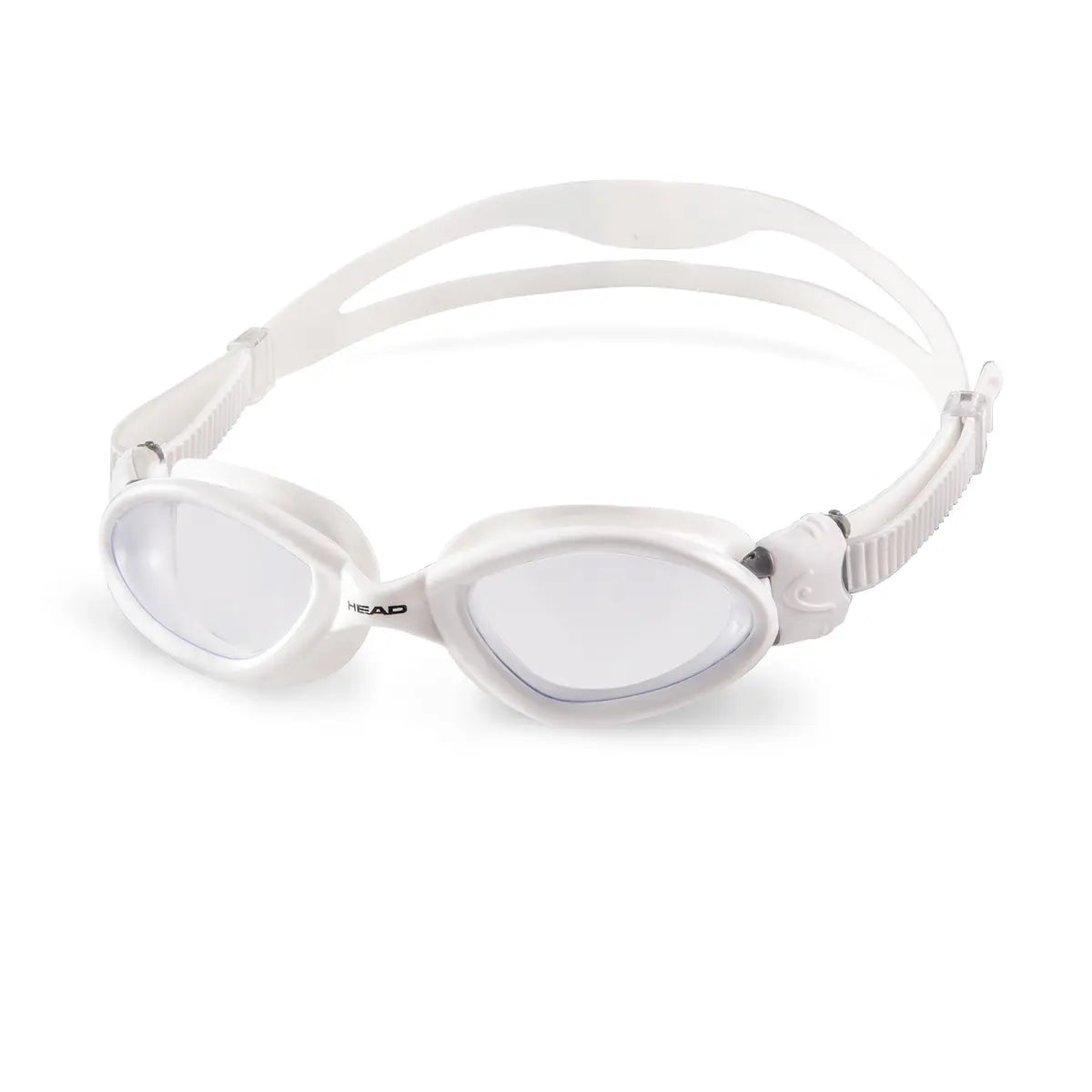 HEAD Superflex Mid swim goggles with white frame and clear lenses