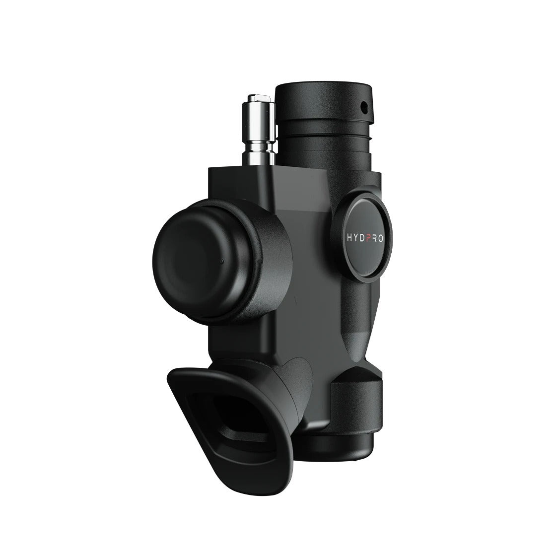 Hydpro Power Q01 Stout inflator, front view with technopolymer buttons