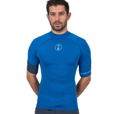 Fourth Element Men's Short Sleeve Hydroskin Scuba Blue front
