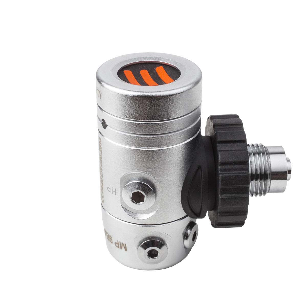 Tecline R2 TEC2 regulator set: R2 TEC first stage, TEC2 second stage, black LP hose and red regulator bag