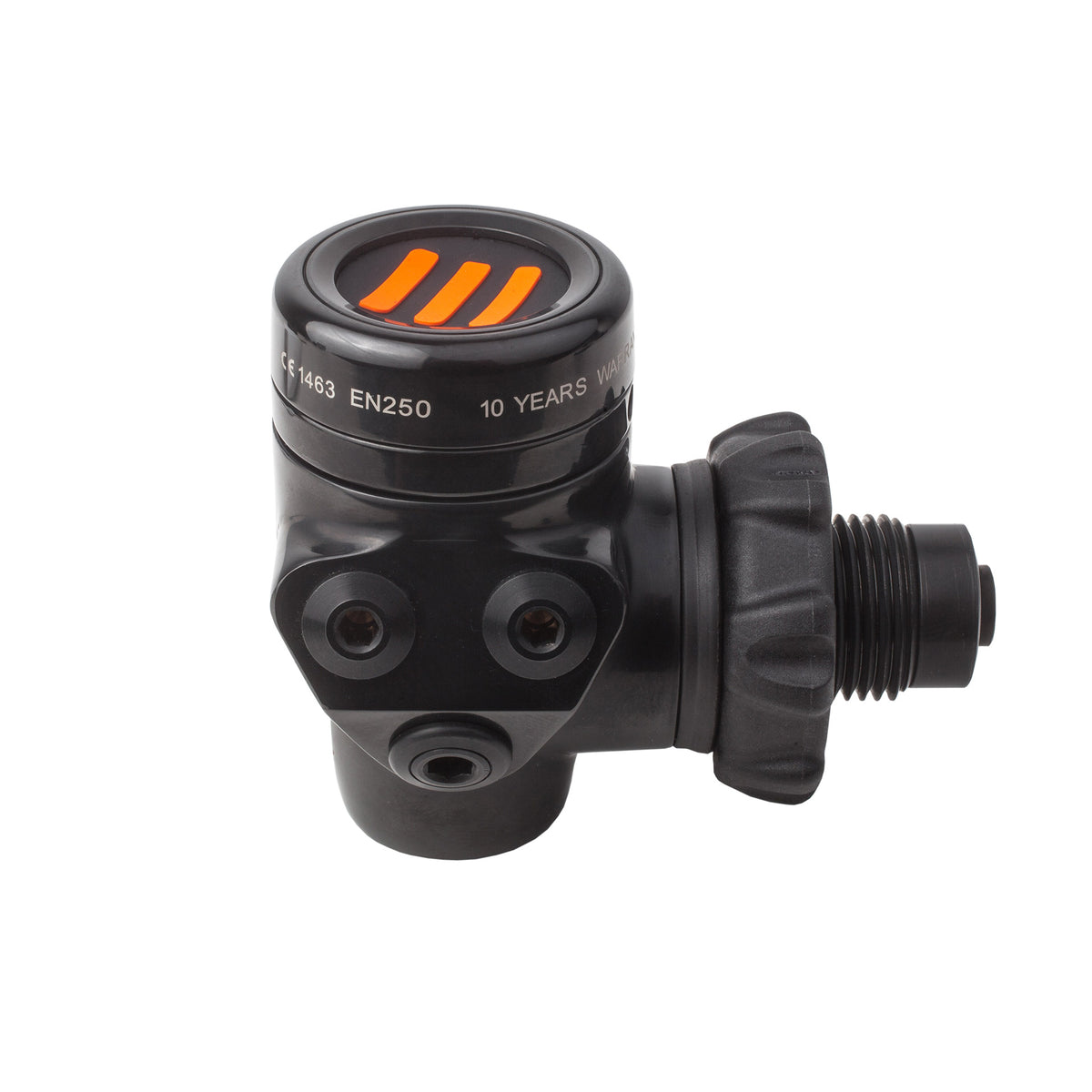 Tecline R5 TEC first stage in black chrome finish