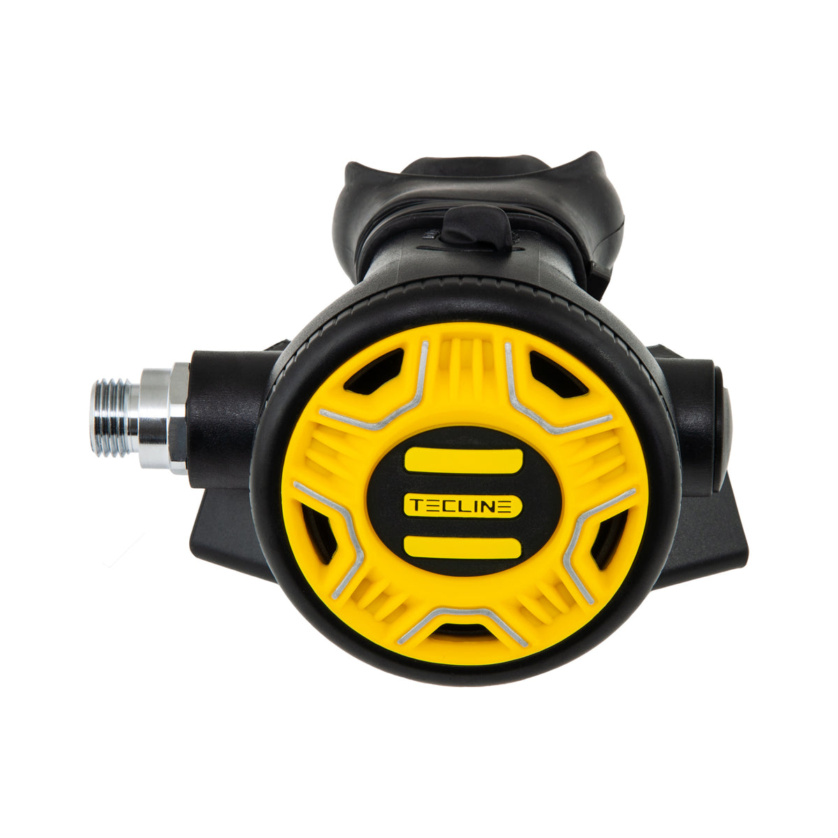 Tecline R1 REC1 set I: first stage, black and yellow REC1 second stages and pressure gauge