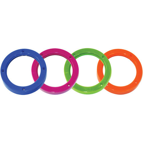 Intova coloured lens port rings for the Sport HD in blue, pink, green and orange