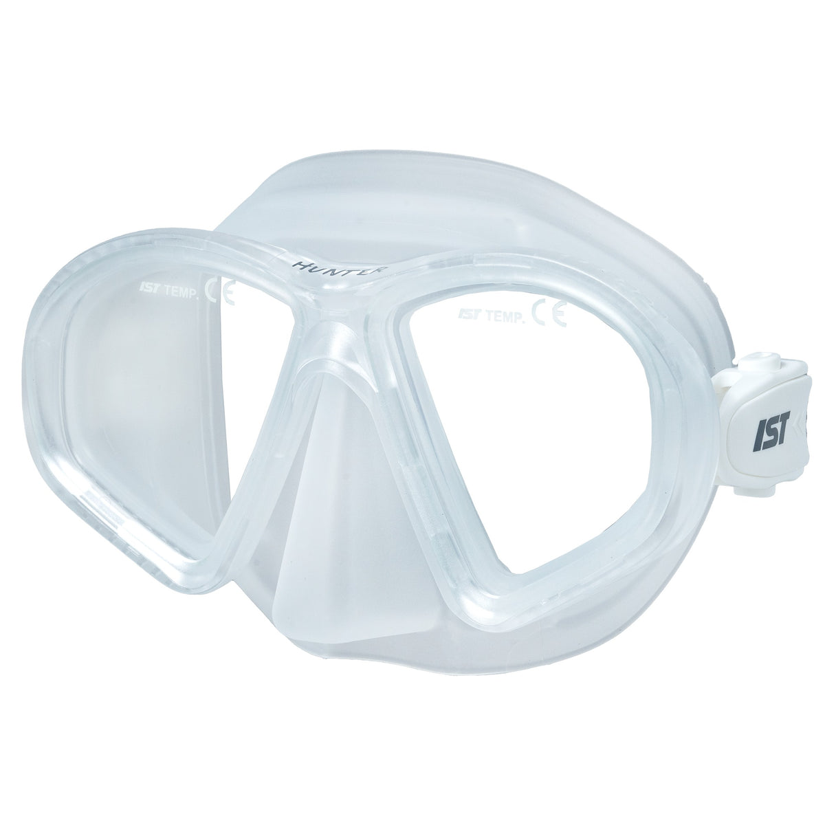 IST Hunter low volume twin lens mask in black with a matte black skirt
