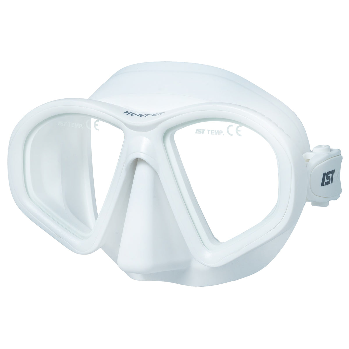 IST Hunter low volume twin lens mask in black with a matte black skirt
