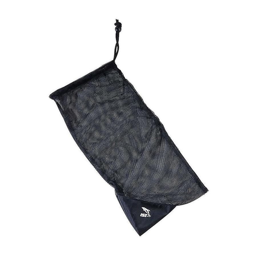 IST black drawstring mesh bag for a mask and snorkel set