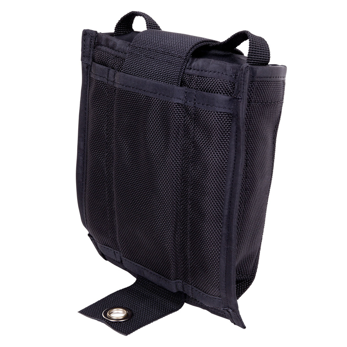 IST tech BCD weight pocket in black nylon with quick-release buckle and D-ring