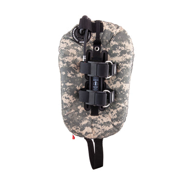 Tecline Donut 10 Junior Comfort set, wing side with weight pockets and tank bands
