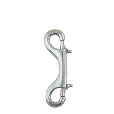 Tecline stainless steel double ender snap, 90 mm