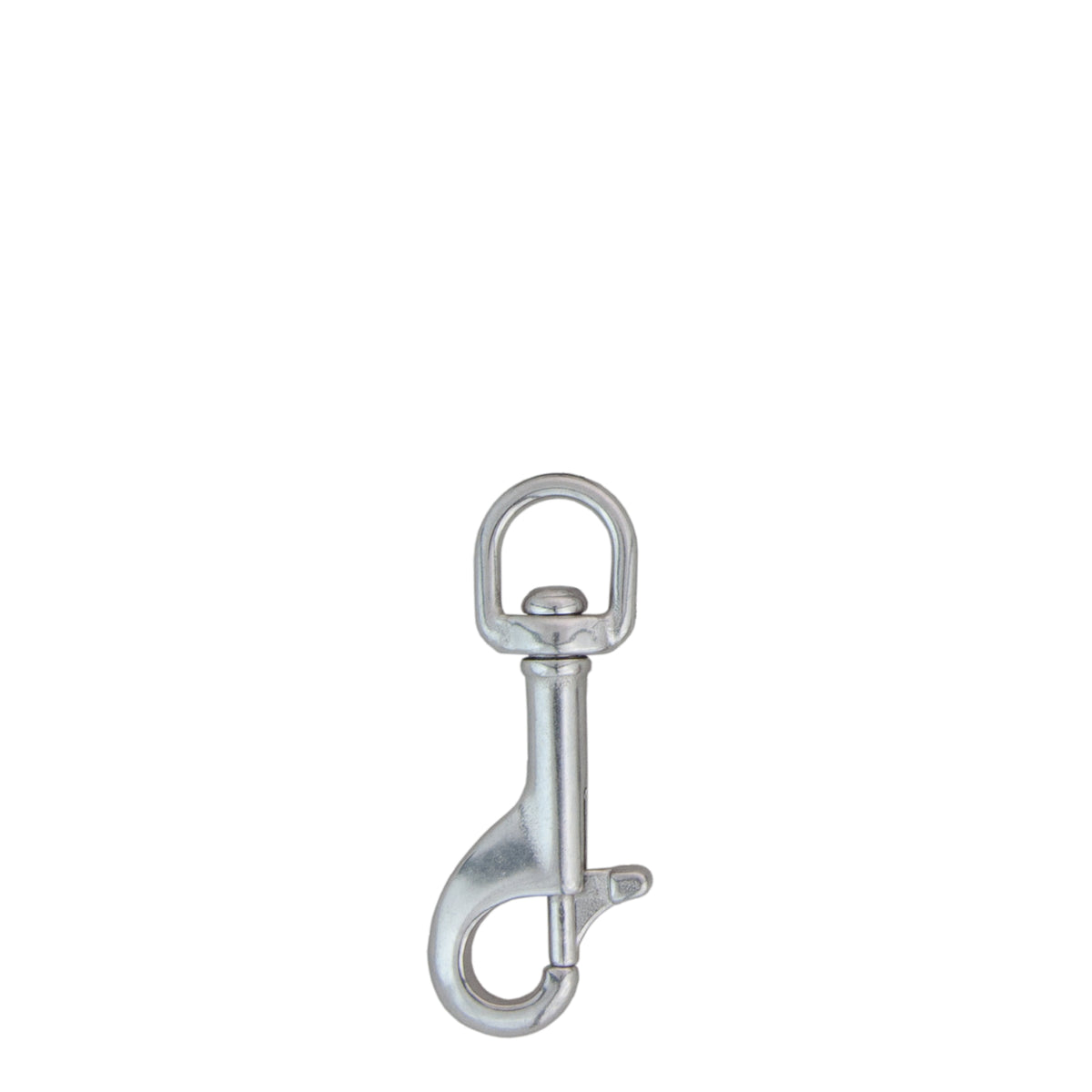 Tecline stainless steel bolt snap, 72 mm with D-type eye