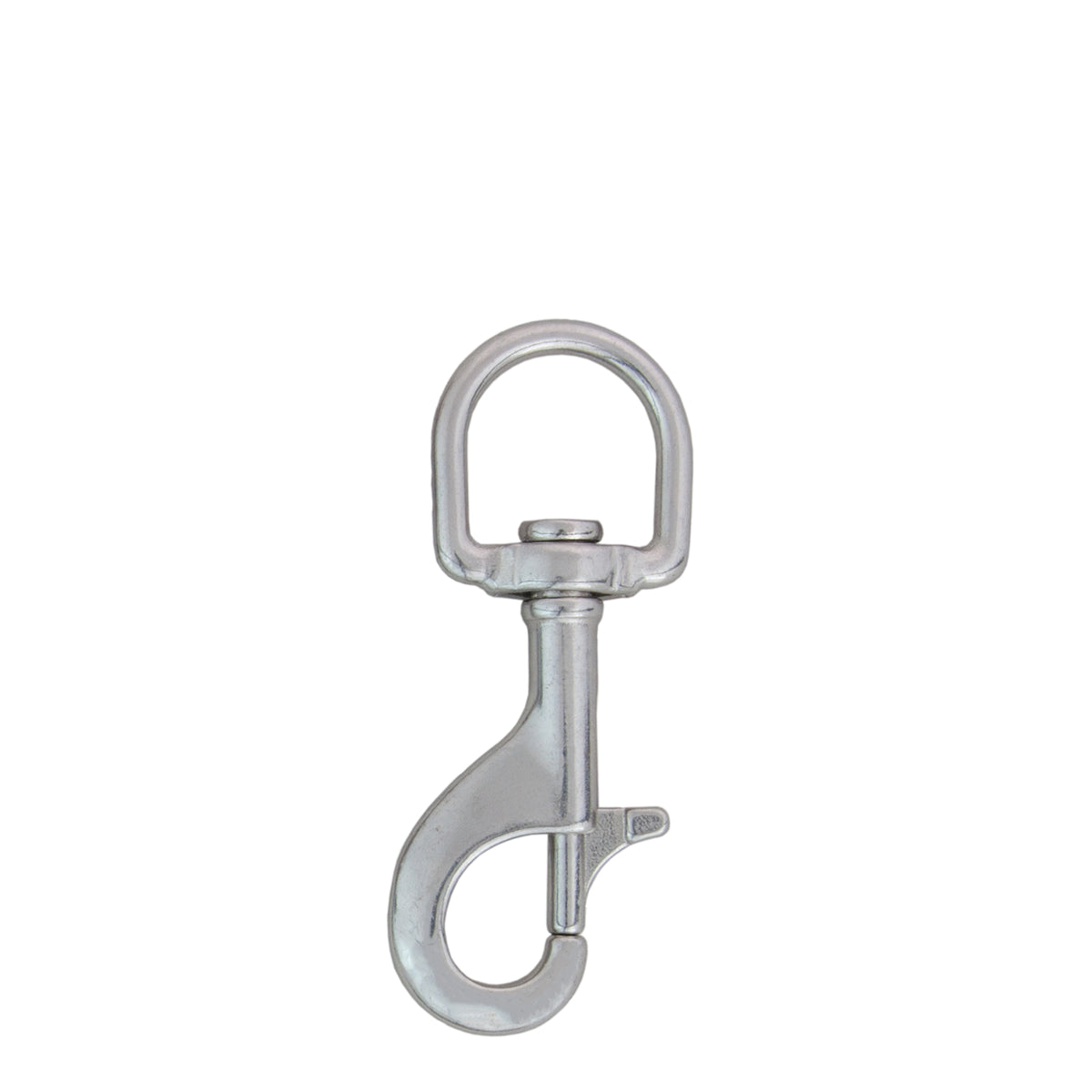 Tecline stainless steel bolt snap, 72 mm with D-type eye