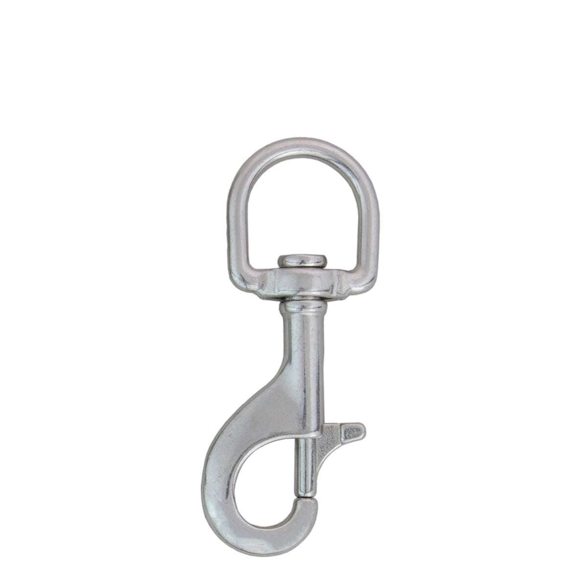 Tecline stainless steel bolt snap, 72 mm with D-type eye