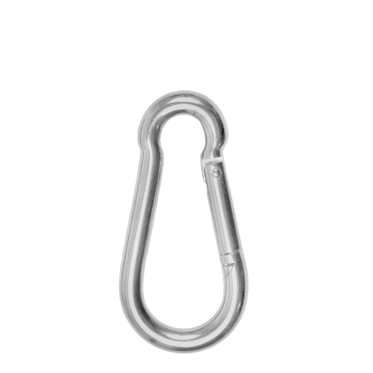 Tecline 100 mm stainless steel slam snap carabiner with spring gate