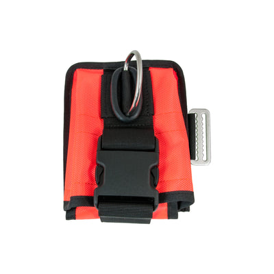 Tecline soft double weight pocket, left side, orange