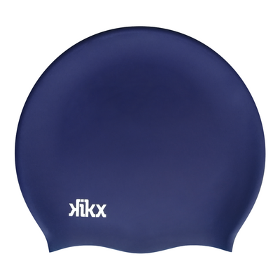 Kikx Big Hair silicone swim cap in navy medium
