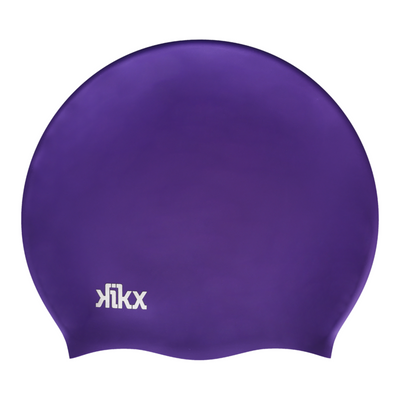 Kikx Big Hair silicone swim cap in purple medium