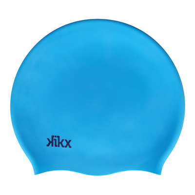 Kikx Big Hair silicone swim cap in sky blue large