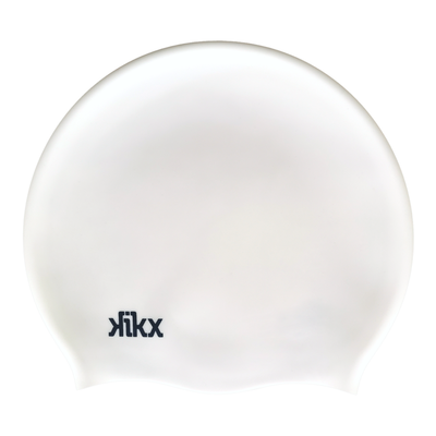 Kikx Big Hair silicone swim cap in white large