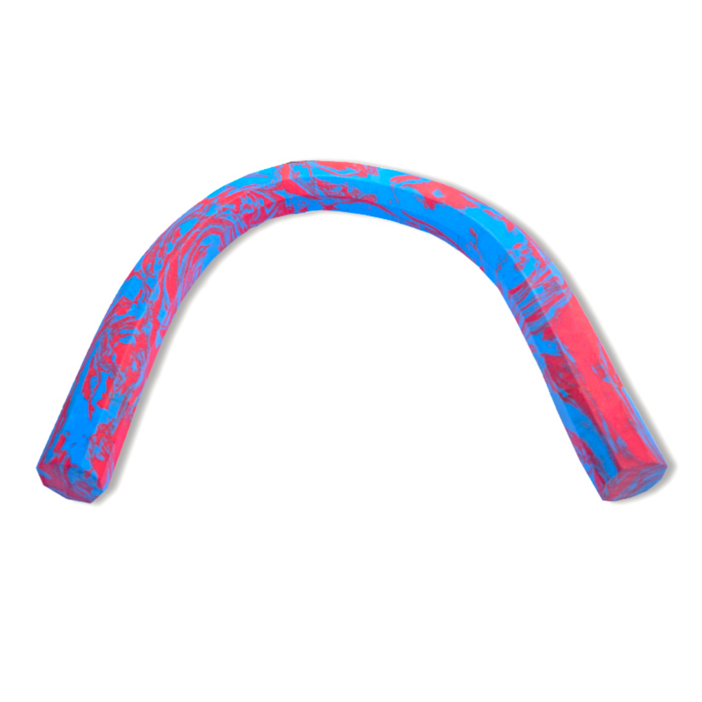 Kikx mottled foam pool noodle, mini 101cm black / blue