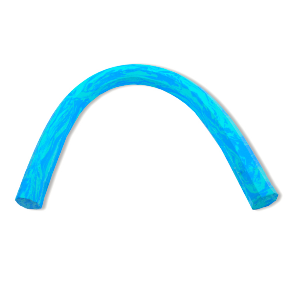 Kikx mottled foam pool noodle, mini 101cm black / blue