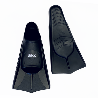 Kikx short silicone training fin, black uk 12.5-1