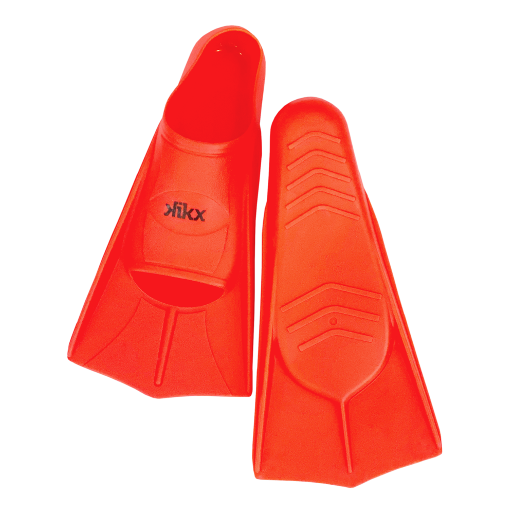 Kikx short silicone training fin, black uk 12.5-1
