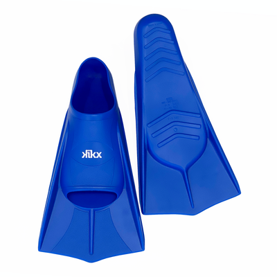 Kikx short silicone training fin, dark blue uk 12.5-1
