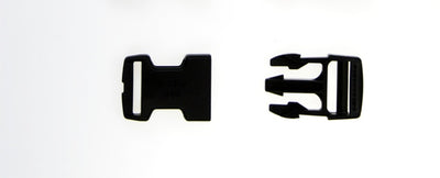Scubatech black 25 mm quick release buckle, both halves