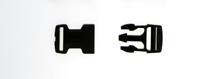 Scubatech black 25 mm quick release buckle, both halves