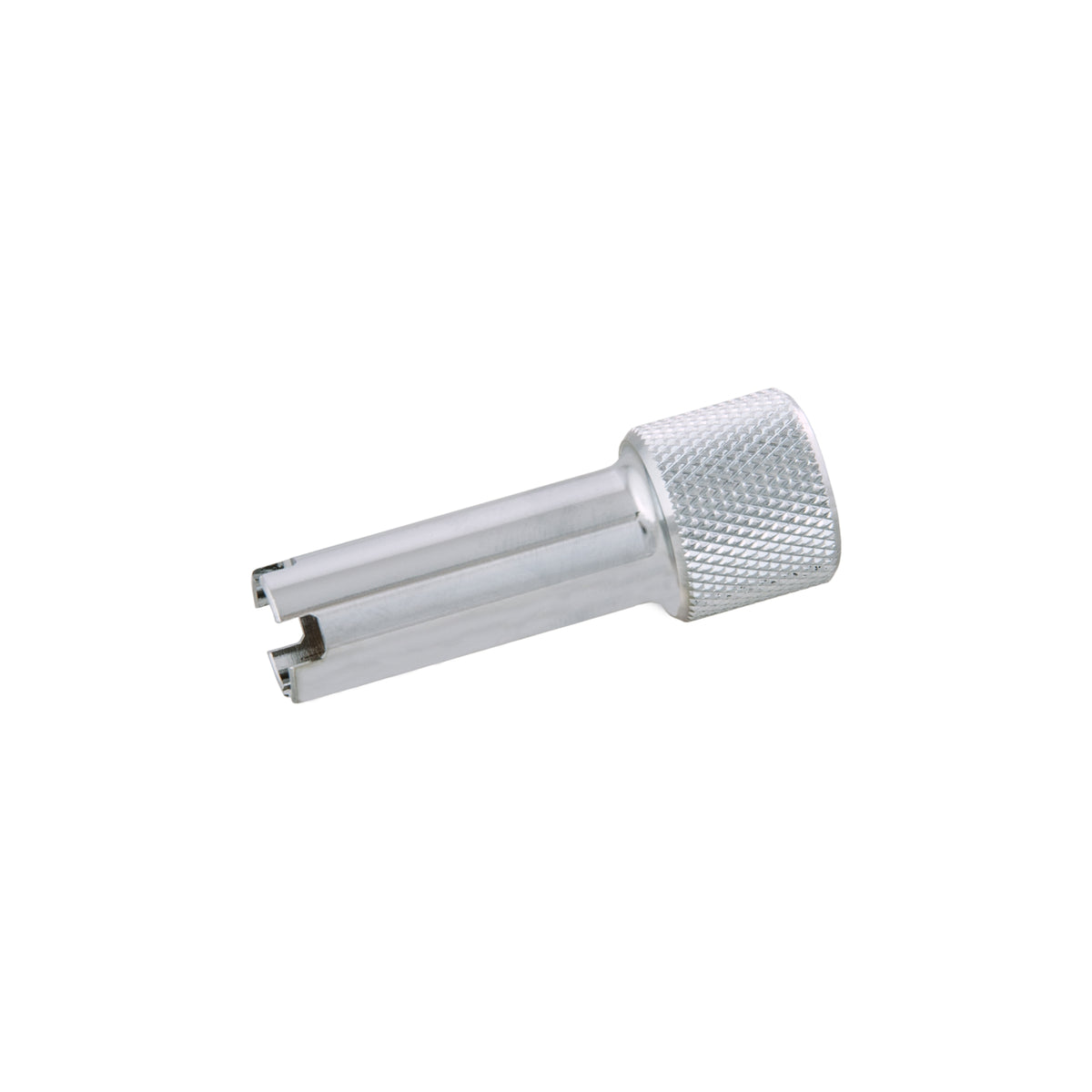 Tecline second stage valve adjustment tool with knurled grip and slotted tip
