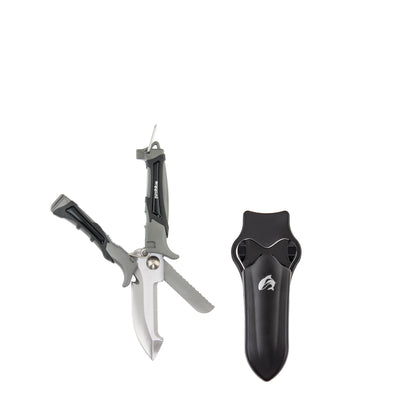 Scubatech mini knife scissors opened into shears