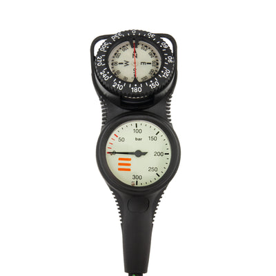 Tecline Combo IIK console with compass above the pressure gauge
