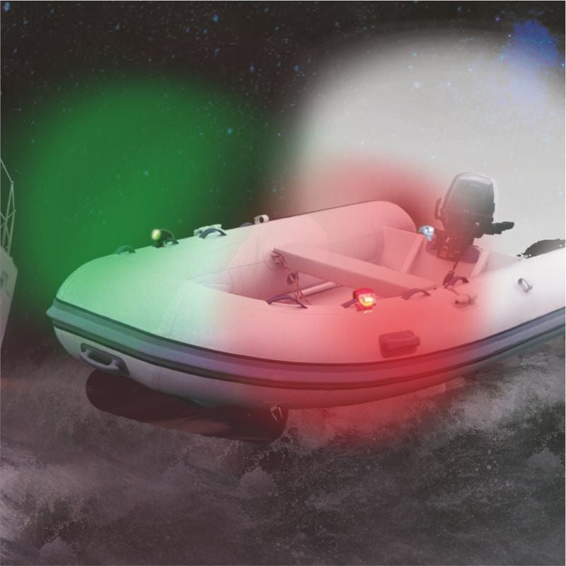 Lalizas Flexy emergency navigation lights in red, white and green
