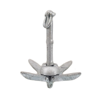 Side view of the Lalizas folding grapnel anchor showing the shank and anchor ring