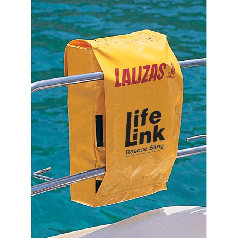 Lalizas LifeLink rescue sling in yellow with stowage bag and floating line
