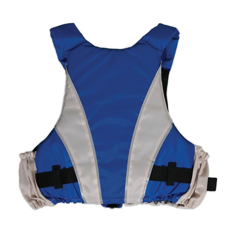 Lalizas Performance 50N buoyancy aid in navy blue and light grey, front view